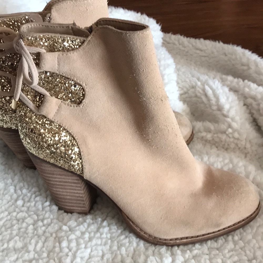Gianni Bini glitter booties